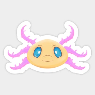 The Cutest Axolotl Smile for a Cheerful and Unique Creature Sticker